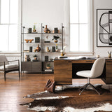 Amber Desk Chair, Savile Flax-High Fashion Home