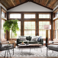 Reese Leather Sofa, Eden Sage-Furniture - Sofas-High Fashion Home