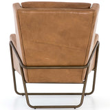 Wembley Leather Chair, Patina Copper-Furniture - Chairs-High Fashion Home