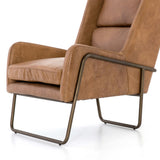 Wembley Leather Chair, Patina Copper-Furniture - Chairs-High Fashion Home