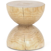 Aliza End Table, Natural Pine-Furniture - Accent Tables-High Fashion Home