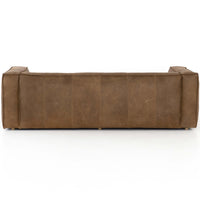 Nola Reverse Stitch Leather Sofa, Natural Washed Sand-Furniture - Sofas-High Fashion Home