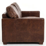 Larkin 72" Leather Sofa, Cigar-Furniture - Sofas-High Fashion Home