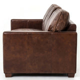 Larkin 72" Leather Sofa, Cigar-Furniture - Sofas-High Fashion Home