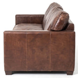 Larkin 88" Leather Sofa, Cigar