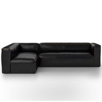 Nolita Leather RAF 2 Piece Sectional-Furniture - Sofas-High Fashion Home