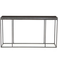 Harlow Console Table, Bluestone/Gunmetal-Furniture - Accent Tables-High Fashion Home