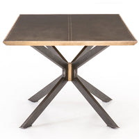 Spider 94" Dining Table, Bright Brass Clad-Furniture - Dining-High Fashion Home