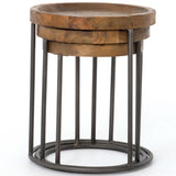 Tristan Nesting Tables, Bleached Pine-Furniture - Accent Tables-High Fashion Home