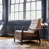 Chance Leather Recliner, Warm Taupe Dakota-Furniture - Chairs-High Fashion Home