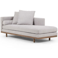 Brady LAF Chaise, Vail Silver-Furniture - Sofas-High Fashion Home