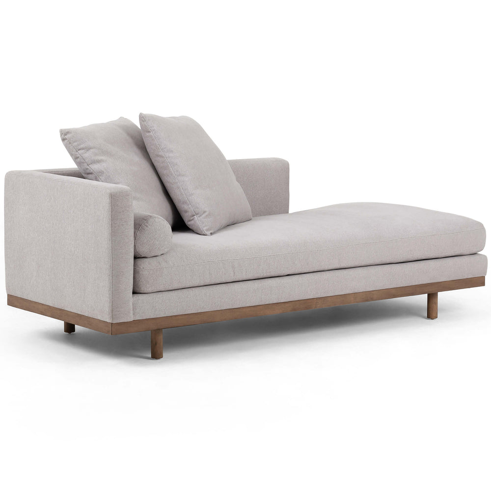Brady LAF Chaise, Vail Silver-Furniture - Sofas-High Fashion Home