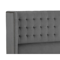 Cairo Bed, Antonio Charcoal-Furniture - Bedroom-High Fashion Home