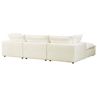 Cali 4 Piece Modular Sectional, Natural-Furniture - Sofas-High Fashion Home
