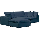 Cali 4 Piece Modular Sectional, Navy-Furniture - Sofas-High Fashion Home
