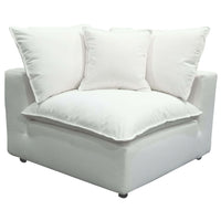 Cali 4 Piece Modular Sectional, Pearl-Furniture - Sofas-High Fashion Home