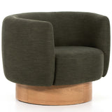 Calista Swivel Chair, Atlantis Moss-Furniture - Chairs-High Fashion Home