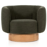 Calista Swivel Chair, Atlantis Moss-Furniture - Chairs-High Fashion Home