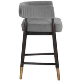 Callem Counter Stool, Antonio Charcoal-Furniture - Dining-High Fashion Home