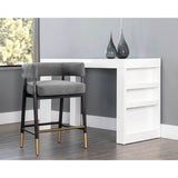 Callem Counter Stool, Antonio Charcoal-Furniture - Dining-High Fashion Home