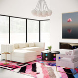 Callie Sectional LAF, Cream-Furniture - Sofas-High Fashion Home