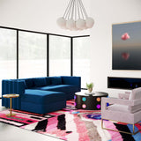Callie Sectional LAF, Navy-Furniture - Sofas-High Fashion Home