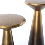 Cameron Accent Table, Ombre Antique Brass, Set of 2 by Four Hands