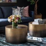 Cameron Outdoor Ombre Bunching Table, Ombre Brass by Four Hands