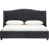 Camila Bed, Vickie Charcoal-Furniture - Bedroom-High Fashion Home