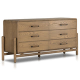 Caroline 6 Drawer Dresser, Smoked Oak by Four Hands
