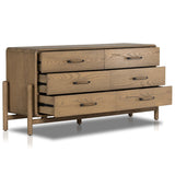 Caroline 6 Drawer Dresser, Smoked Oak by Four Hands