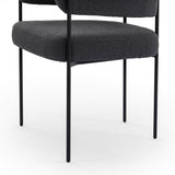 Carrie Dining Chair, Fiqa Boucle Slate, Set of 2