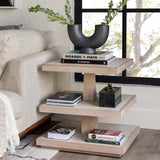 Cascade 3 Tiered Square End Table-Furniture - Accent Tables-High Fashion Home