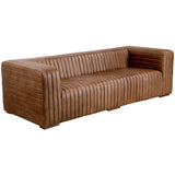 Castle Leather Sofa, Light Brown