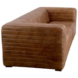 Castle Leather Sofa, Light Brown