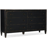 Ciao Bella 6 Drawer Dresser, Black - Furniture - Bedroom - High Fashion Home