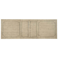 Ciao Bella 84" Trestle Dining Table, Flaky White/Black Base - Modern Furniture - Dining Table - High Fashion Home