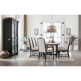 Ciao Bella 84" Trestle Dining Table, Flaky White/Black Base - Modern Furniture - Dining Table - High Fashion Home