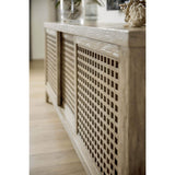 Ciao Bella Entertainment Console, Flaky White - Furniture - Accent Tables - High Fashion Home
