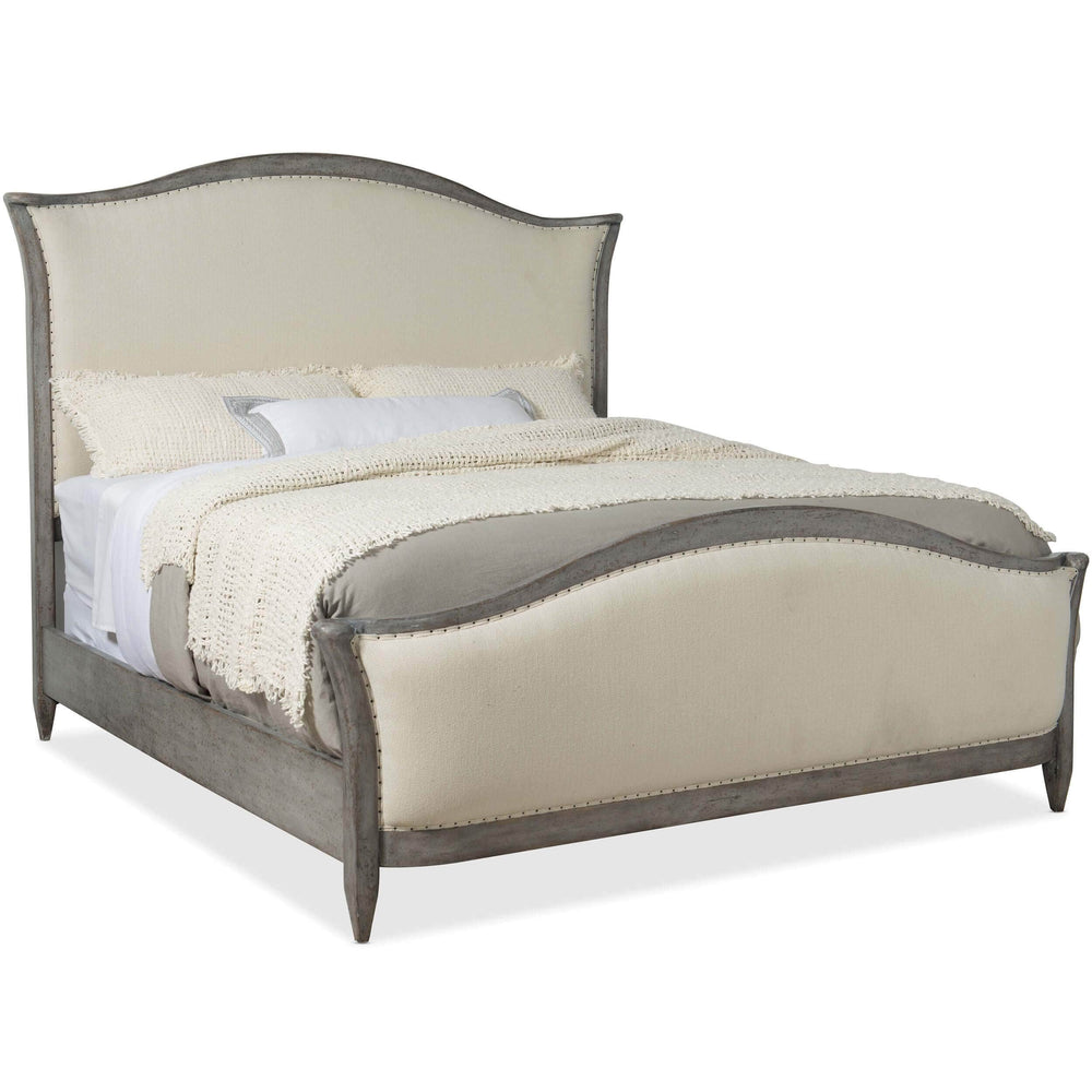 Ciao Bella Upholstered Bed, Speckled Gray - Modern Furniture - Beds - High Fashion Home