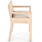 Clarita Bench, White Wash-Furniture - Chairs-High Fashion Home