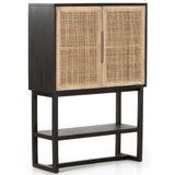 Clarita Cabinet, Black-Furniture - Storage-High Fashion Home