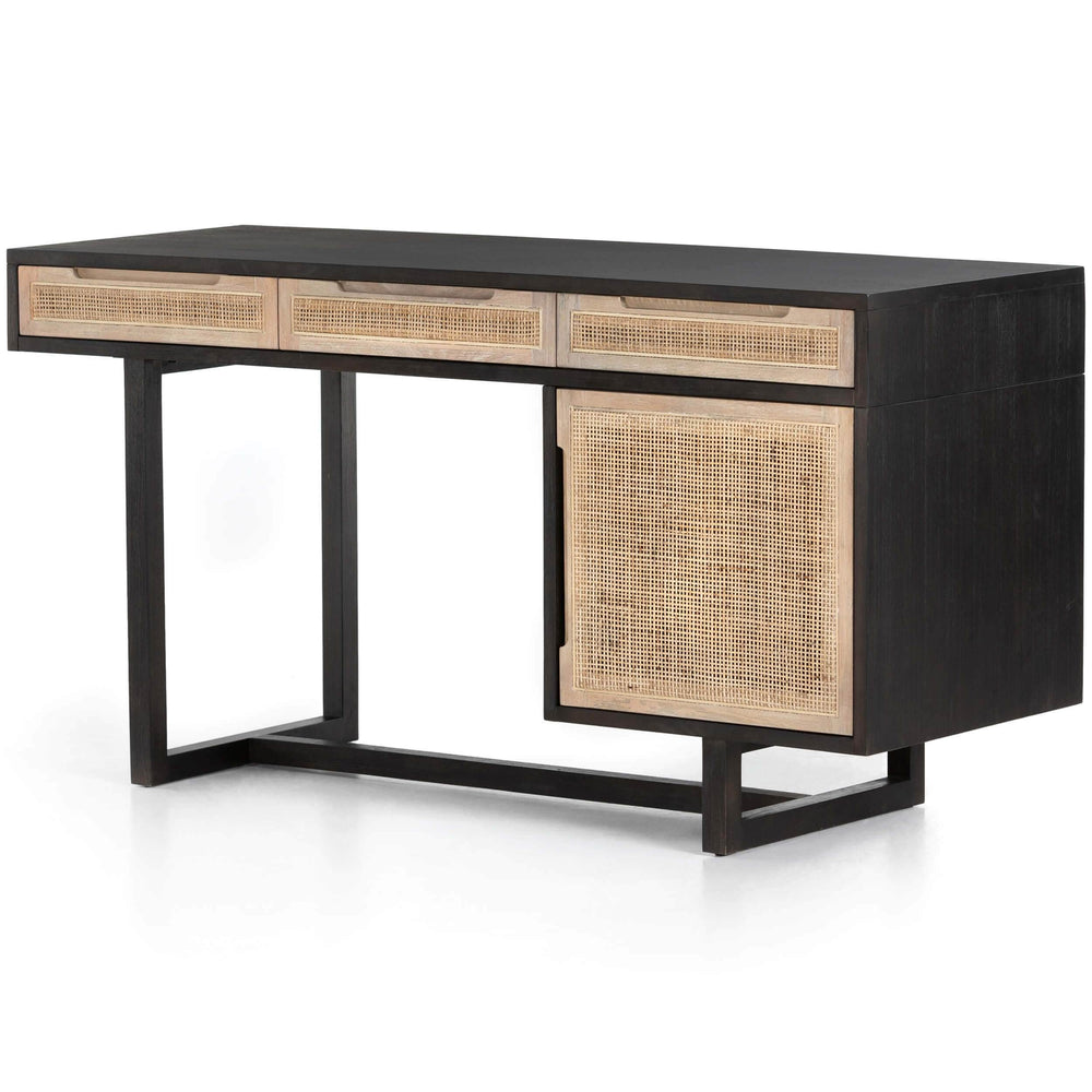 Clarita Desk, Black-Furniture - Office-High Fashion Home