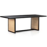 Clarita Dining Table, Black-Furniture - Dining-High Fashion Home