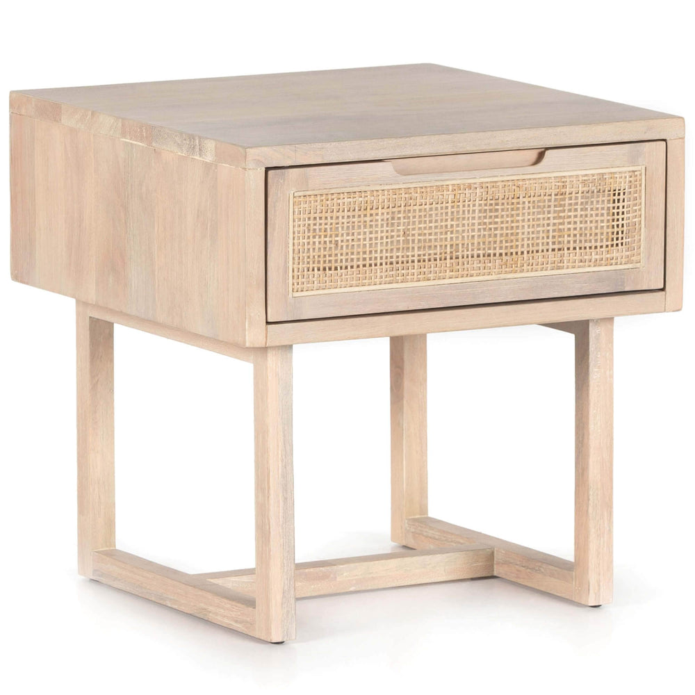 Clarita End Table, White Wash-Furniture - Accent Tables-High Fashion Home