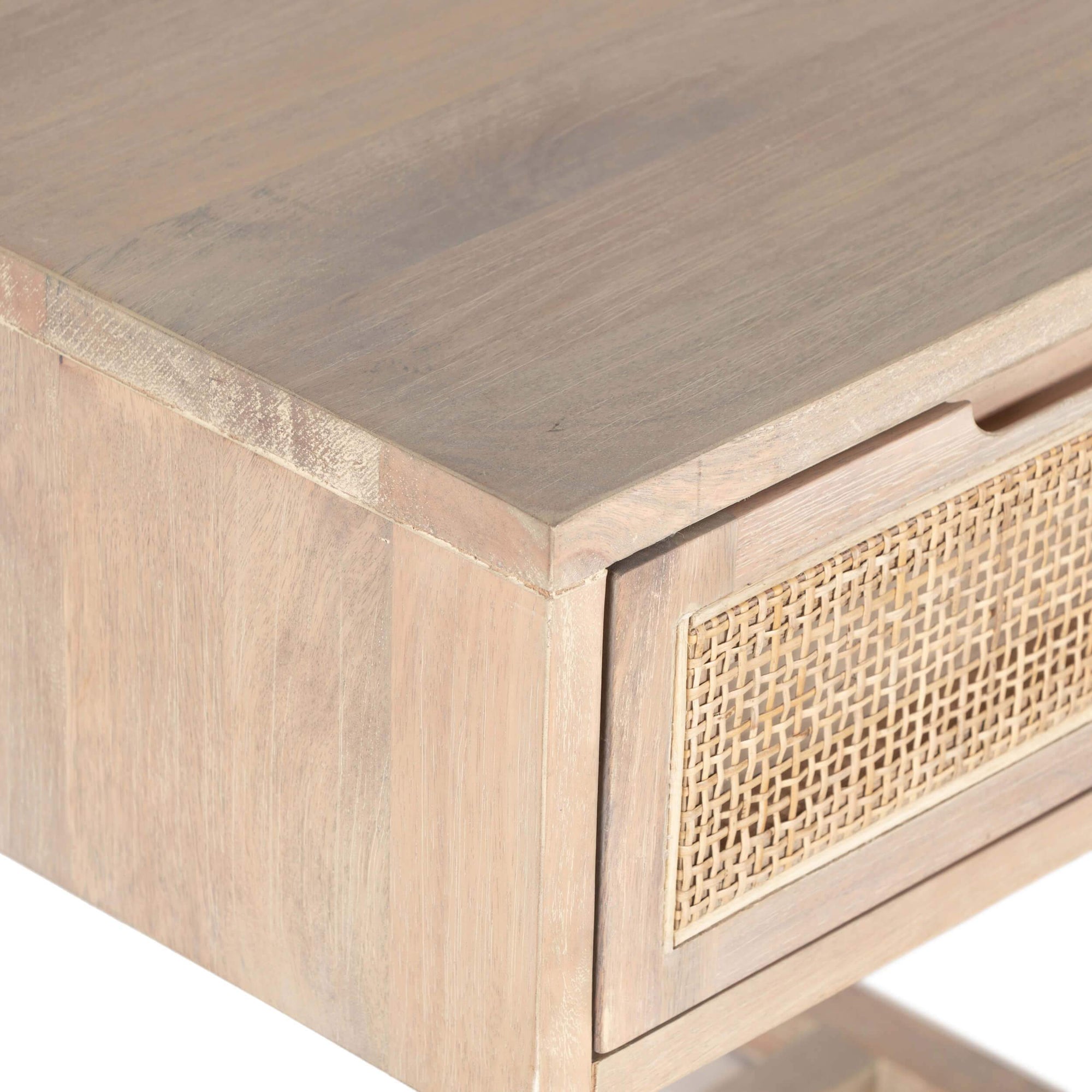 Clarita End Table, White Wash High Fashion Home