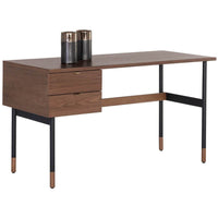 Clark Desk,Walnut-Furniture - Office-High Fashion Home