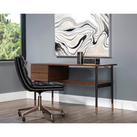 Clark Desk,Walnut-Furniture - Office-High Fashion Home