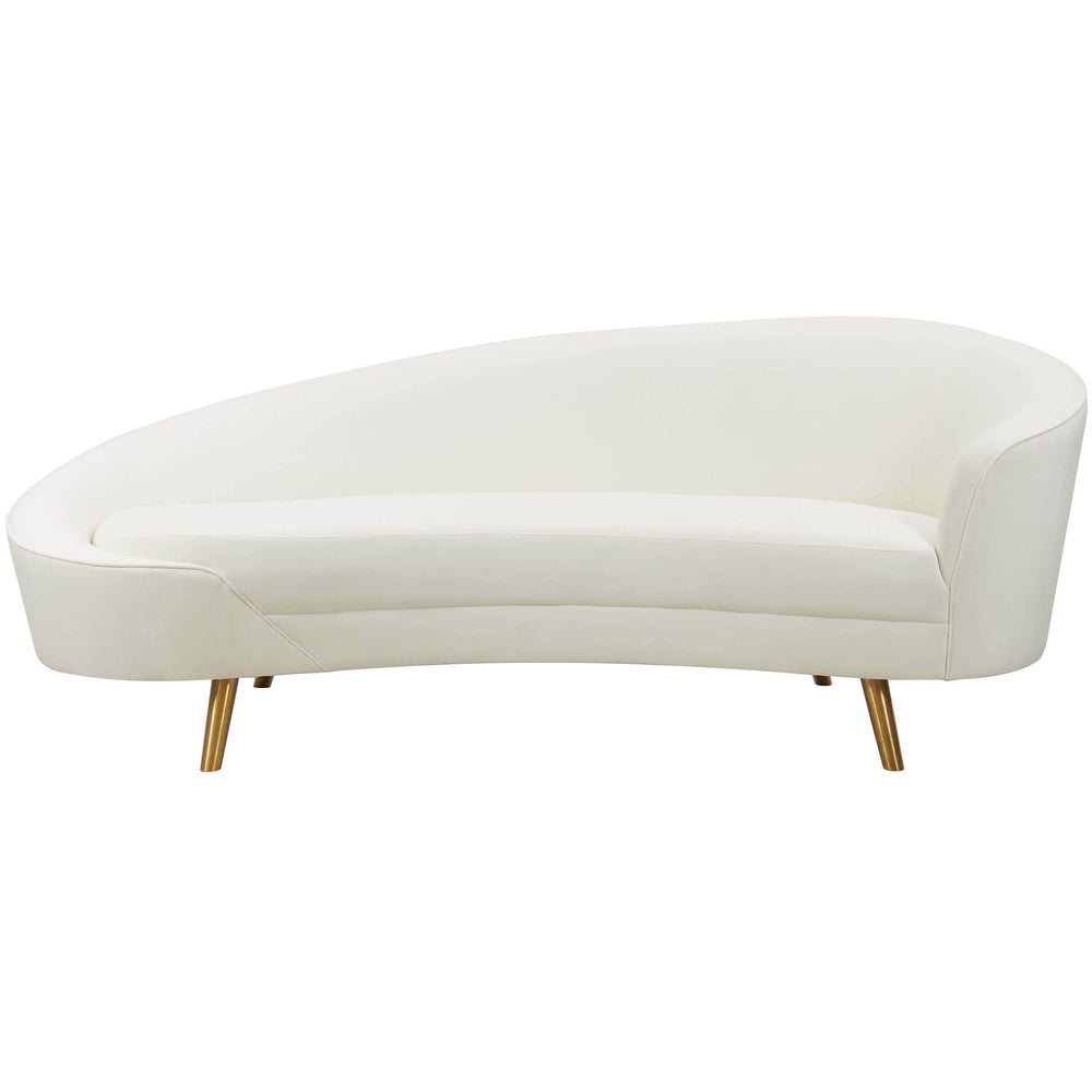 Cleopatra Sofa, Cream-Furniture - Sofas-High Fashion Home