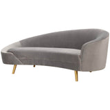 Cleopatra Sofa, Grey-Furniture - Sofas-High Fashion Home